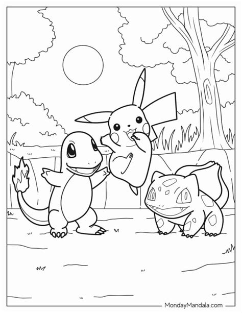 free pokemon coloring pages|Pokemon Coloring Page for Kids 